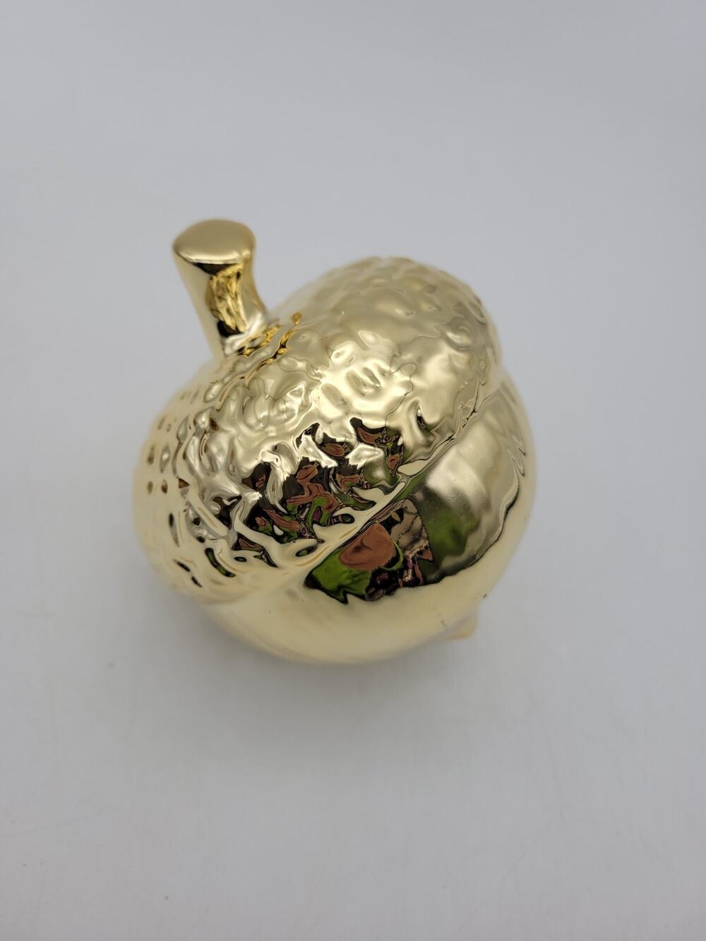 Acorn autumn fall Metallic Gold Tabletop Decor Accent Piece Tree